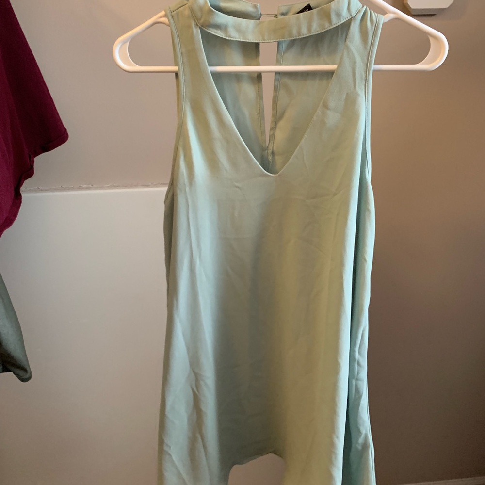 Mini Teal Slip Dress